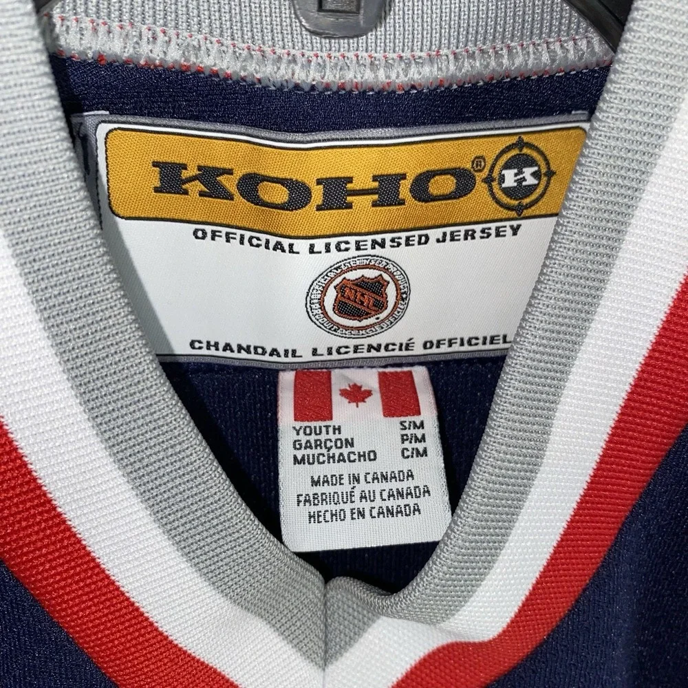 Vtg Koho New York Rangers Lady Liberty Jersey Youth Kids Size S/M Small Medium